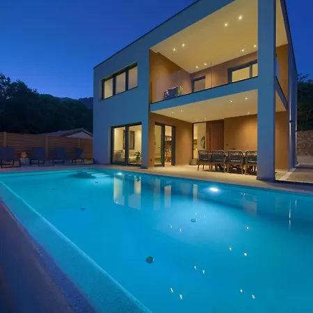 Villa Viverum With Heated Salt Water Pool Baska  Exterior photo